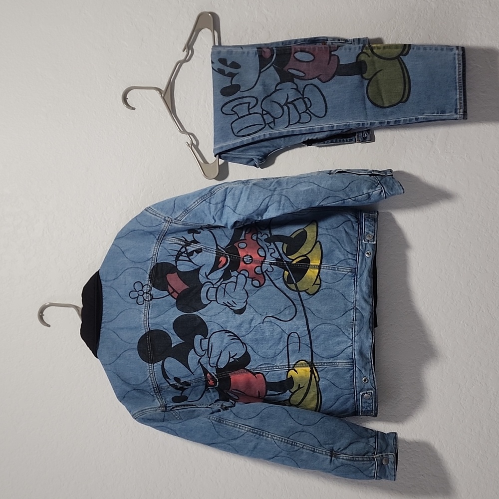 Levi's x Mickey Reversible Trucker Jacket and Premium Jeans - Super RARE Gear!!!